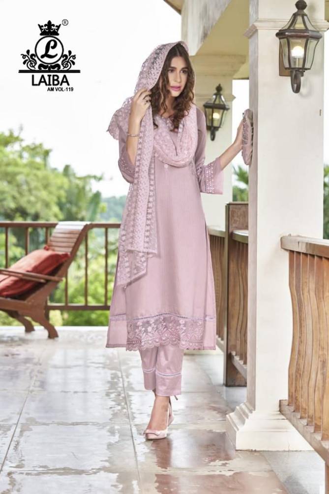 Laiba Am 119 Nx Pure Georgette Festive Wear Ready Made Suit Collection